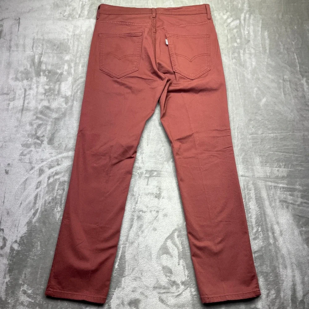 Levi's‎ Hybrid Trouser Pants Men's Brick Red Casual Everyday Comfort Boho Sz 32